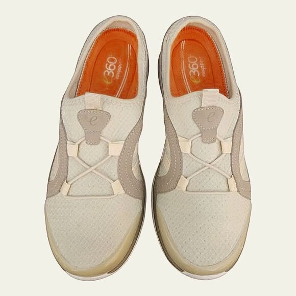 Easy Spirit e360 Casual Comfort "Quads" Gray Cream Slip-on Size 8 - Picture 2 of 11